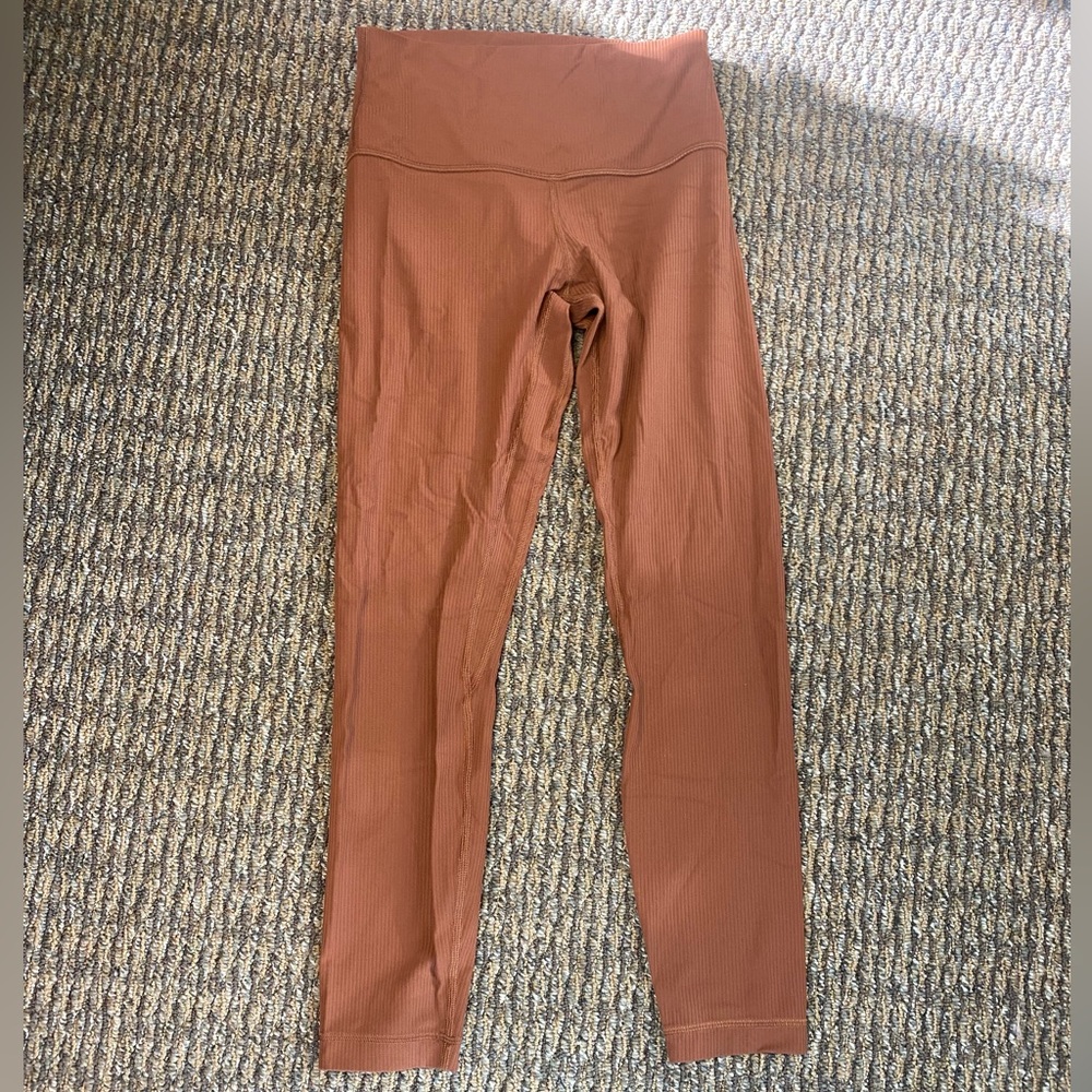 Lululemon align ribbed 25” roasted brown